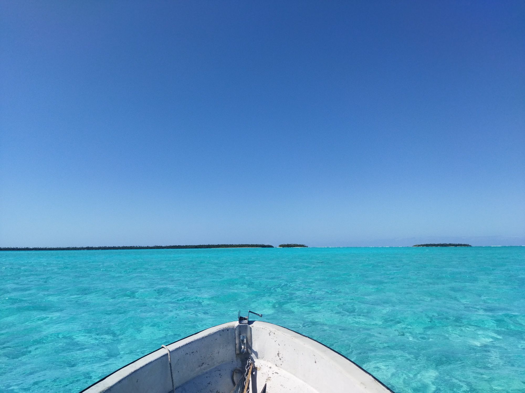 On a boat in Aitutaki Lagoon - Things to do in Aitutaki